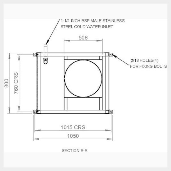 Indoor Temperature Controlled Safety Shower